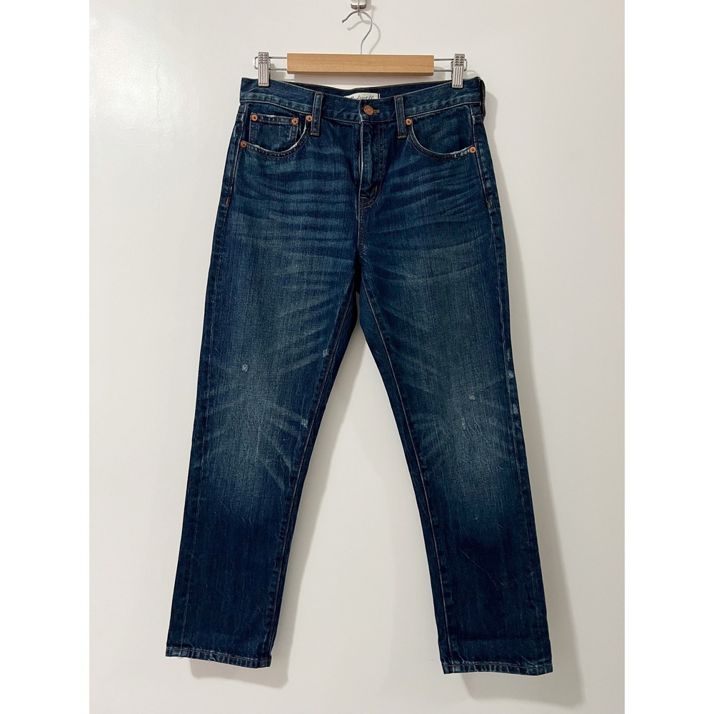 Madewell Straight Leg Crop Jean‎ Dark Indigo High Rise Denim E9639 Womens 26